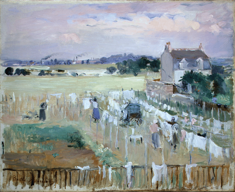 Hanging the Laundry out to Dry by Morisot