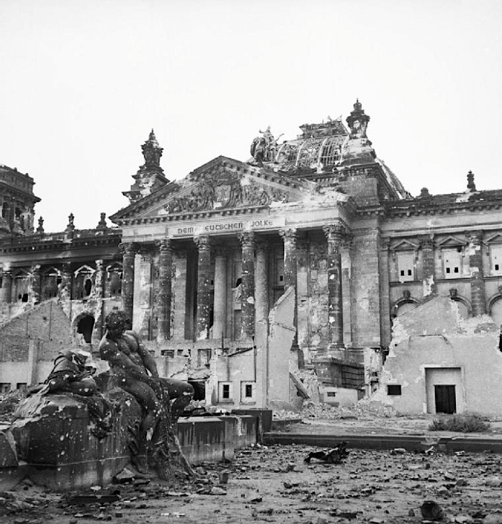 Bombed Berlin Reichstag, 1945