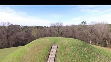 Drone Footage Of Emerald Mound On Natchez Trace